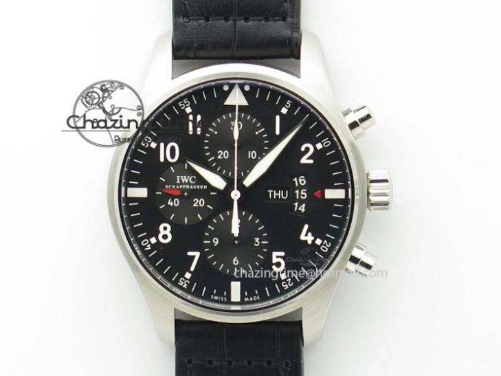 MIROTIME 0305 Pilot Spitfire Chrono ZF Best Edition Gray Dial On SS Bracelet A WrinkleFree 7357